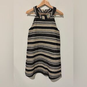 Judith March Black and White Striped Shift Dress